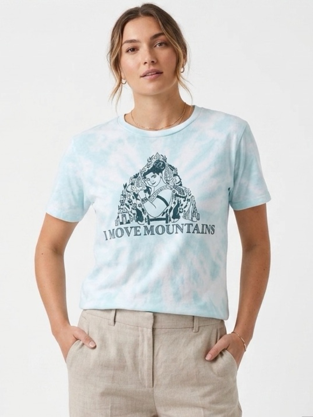 Disney Parks Encanto Luisa Graphic Tee 100% Cotton I Move Mountains NWT Size S